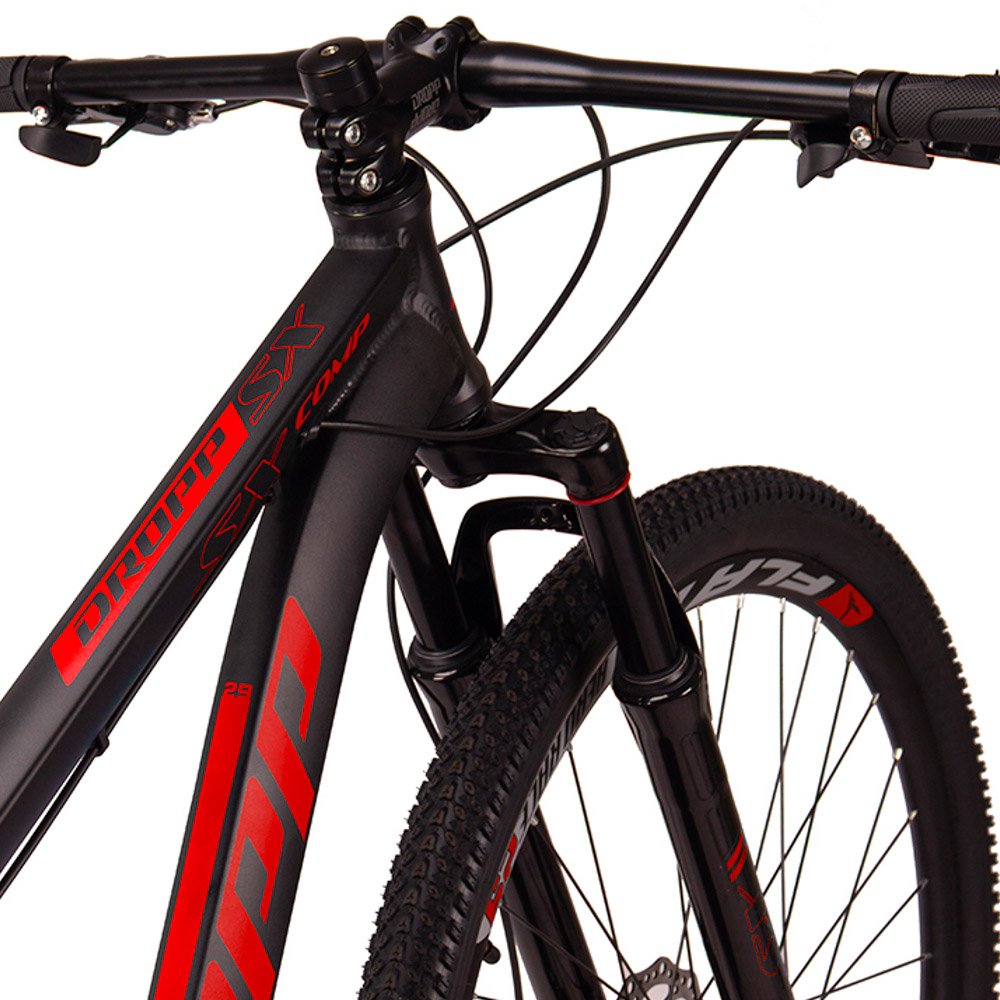 Bicicleta MTB SX Comp Aro 29 Quadro 15 com 24 Marchas Freio Mecânico Preto Vermelho - Dropp - 5