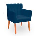 Ver imagem 6 de Kit com 2 Poltronas Cadeiras Elegante Confortável e Reforçada para Sala Carol Suede