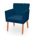 Ver imagem 5 de Kit com 2 Poltronas Cadeiras Elegante Confortável e Reforçada para Sala Carol Suede