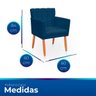 Kit com 2 Poltronas Cadeiras Elegante Confortável e Reforçada para Sala Carol Suede - 7