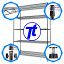 Ver imagem 2 de Estante Aramada Branca com 5 Prateleiras para Câmara Fria - 90lx37px188a Cm