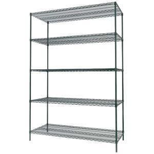 Estante Aramada Branca com 5 Prateleiras para Câmara Fria - 90lx37px188a Cm