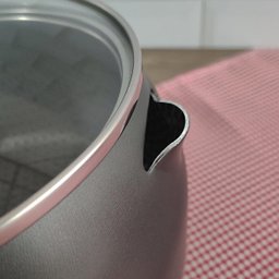 Chaleira 2,4l Antiaderente de Alumínio com Tampa de Vidro Gourmet Multiflon Cinza - 4