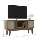 Ver imagem 3 de Rack Ripado para TV até 65 Polegadas 150cm RK2200 com Duas Portas Marrom