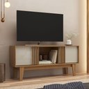 Ver imagem 1 de Rack Ripado para TV até 65 Polegadas 150cm RK2200 com Duas Portas Marrom