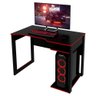 Mesa Gamer Me4161 Preto Vermelho Tecnomobili - 1