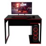 Mesa Gamer Me4161 Preto Vermelho Tecnomobili - 6