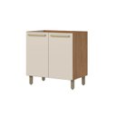 Ver imagem 4 de Balcão 2 Portas 800mm Yasmin Espresso Móveis