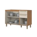 Ver imagem 3 de Balcão Pia 3 Portas 2 Gavetas Yasmin Espresso Móveis