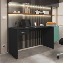 Mesa para Computador Escritório Home Office com Gaveta:preto - 2