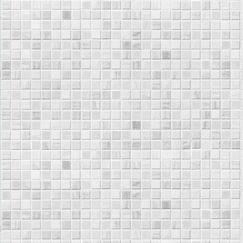 Papel de Parede Decorativo Pastilhas Brancas e Cinzas 3,30m