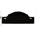 Ver imagem 4 de Cabeceira Queen Curva 160x60cm Luxo Estofada Com Tachas Cromadas - Suede Rose