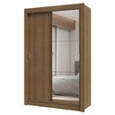 Ver imagem 3 de Guarda-roupa Solteiro 2 Portas de Correr com Espelho 2 Gavetas Rustic Vivare Madesa