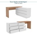 Ver imagem 6 de Escrivaninha em L ou Reta Oring 6 Gavetas 139,8cm CabeCasa MadeiraOriginals