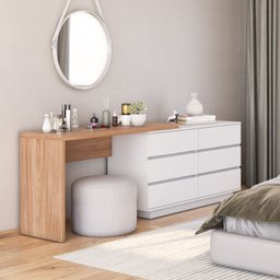 Mesa para Escritório Diretor em L 6 Gavetas Oring Cabecasa - 2