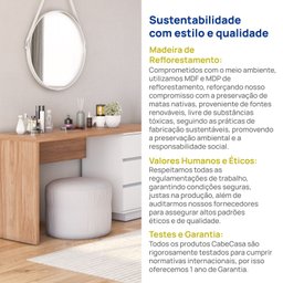 Mesa para Escritório Diretor em L 6 Gavetas Oring Cabecasa - 8