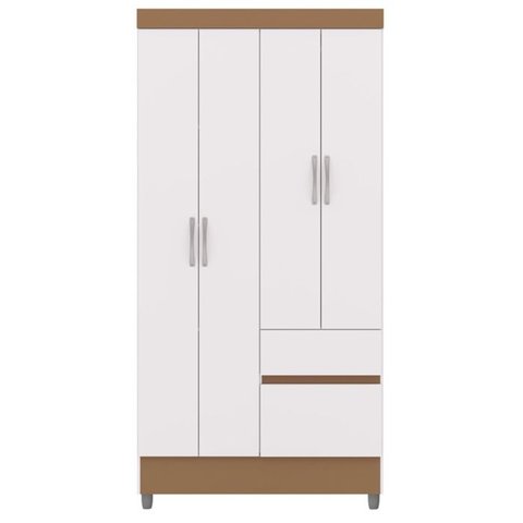 Guarda Roupa 102 Cm 4 Portas Plus 10090 Branco Camarim Vlr