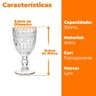 Taça de Vidro Barroco Transparente 350ml 1 Peça - Casambiente - 3