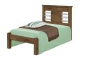 Ver imagem 2 de Cama Rai Solteiro com Cabeceira com Detalhes Cromados 100% Mdf e Estrado em Madeira Cor Jequitiba Ja