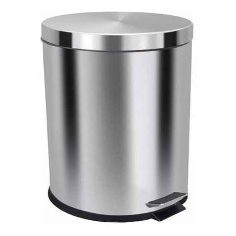 Lixeira Com Pedal 30 Litros Aço Inox Cesto Interno Removível