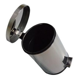 Lixeira Com Pedal 30 Litros Aço Inox Cesto Interno Removível - 8