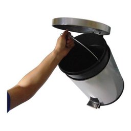 Lixeira Com Pedal 30 Litros Aço Inox Cesto Interno Removível - 9