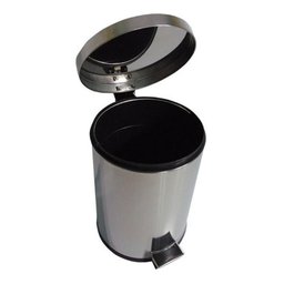 Lixeira Com Pedal 30 Litros Aço Inox Cesto Interno Removível - 6