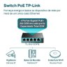 Switch Gigabit Easy Smart 10/100/1000 C/ 5 Portas (sendo 4 Poe) Tl-sg105pe Smb - 4