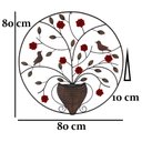 Ver imagem 2 de Painel De Arvore Mandala Com Vaso Em Ferro Rustico Decorativo Para Sala Libertas Rosas Artesanato Ro