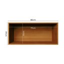Ver imagem 6 de Armário Aéreo 80cm 1 Porta Basculante Cozinha Milão Marrom/Freijó Rocks