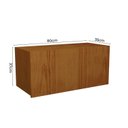 Ver imagem 5 de Armário Aéreo 80cm 1 Porta Basculante Cozinha Milão Marrom/Freijó Rocks