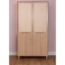 Ver imagem 2 de Guarda Roupa Infantil 2 Portas com Rattan – Mdf e Madeira Pinus - Marca Quater Linha Paglia Pro