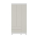 Ver imagem 4 de Guarda-roupa Infantil 92cm 3 Portas e 2 Gavetas Allegra Multimóveis Mp4442 Branco/off White Branco/