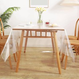 Toalha Mesa Plastico Transparente Pvc 1,00x1,40 - 0,15mm - 5