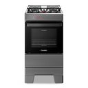 Ver imagem 2 de Fogão a Gás Mesa Inox Tampa de Vidro Forno 50l Esmaltec Ideal Top Titanium 4 Bocas Bivolt