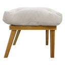 Ver imagem 6 de Puff Decorativo Retangular para Sala Penteadeira Marty Linho