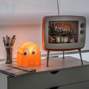 Luminária Fantasminha Pacman - Laranja