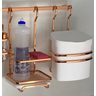 Kit Suporte Lixeira 2,5l + Porta Detergente Rose Gold Barra - 5