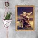 Ver imagem 1 de Quadro Moldura Dourada Buda com Pomba da Paz 24x18cm:com Vidro