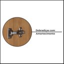 Ver imagem 7 de Armário Aéreo 120cm 2 Portas Ripadas Cozinha Milão Marrom/Freijó Rocks