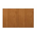 Ver imagem 4 de Armário Aéreo 120cm 2 Portas Ripadas Cozinha Milão Marrom/Freijó Rocks