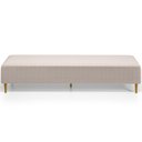 Ver imagem 3 de Puff Decorativo Sala de Estar Bali W01 Pés Palito 210x60cm Bouclê Creme - Lyam Decor
