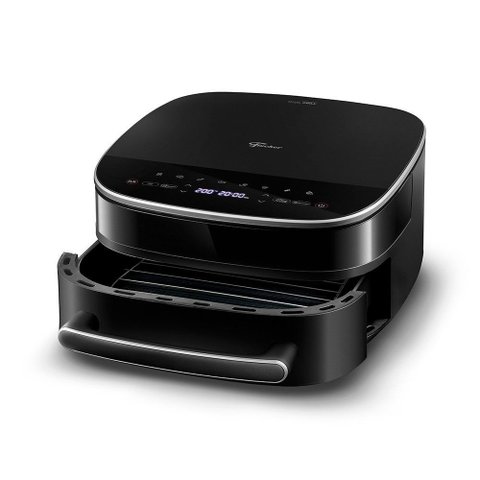 Fritadeira Elétrica Fischer Air Fryer Dual Grill 6l Preta