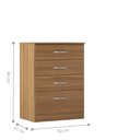 Ver imagem 5 de Conjunto de Guarda Roupa e Cômoda Mabel para Quarto Amendola