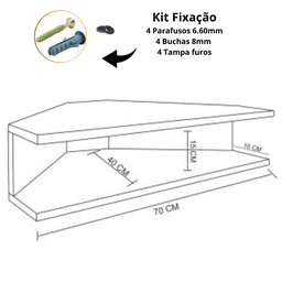 Mesa Notebook Suspensa Canto Natural em Mdf [f031] - 6