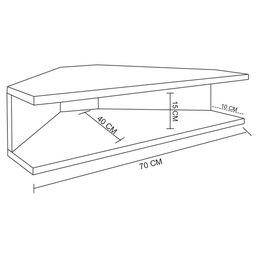 Mesa Notebook Suspensa Canto Natural em Mdf [f031] - 3