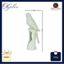 Ver imagem 3 de Escultura Decorativa Pássaro Poliresina Branco Provençal 19cm Columbus Gold