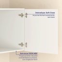 Ver imagem 7 de Ponte Mesa de Cabeceira Planejada 100% MDF 1 Porta Orion CabeCasa MadeiraOriginals Bege/Aveia