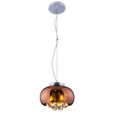 Ver imagem 1 de Pendente/Plafon em Vidro e Cristal Attractive 21cm G9 - Lustre Design Moderno Sala/Quarto:Cobre