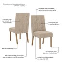 Ver imagem 6 de Kit 2 Cadeiras para Sala de Jantar Eloá